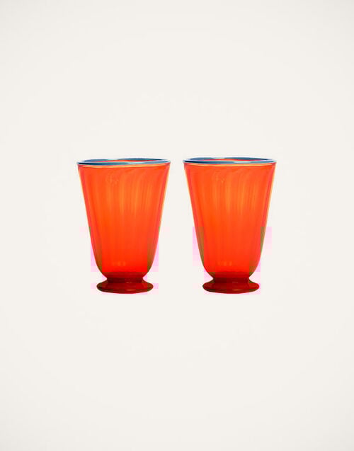 La DoubleJ Rainbow Glasses Set Of 2 La DoubleJ Rainbow Glasses Set Of 2 Orange GLA0014MUR001ARC0001