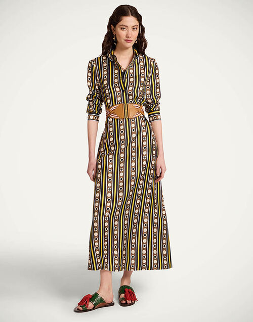 La DoubleJ Chemise Swing Dress Sanctuary Brown DRE0913SIL001SAC01BR02