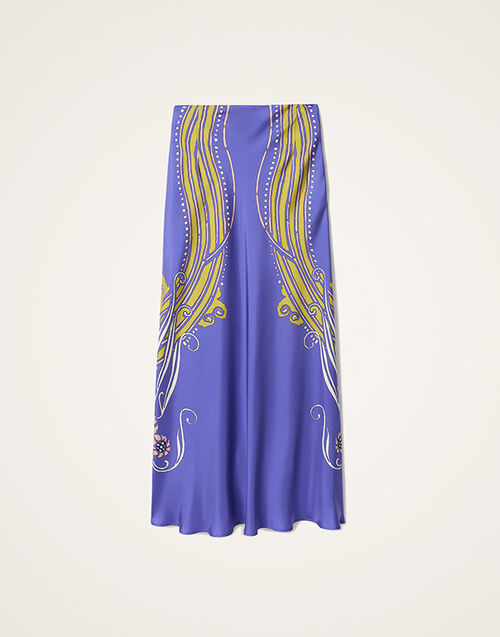 La DoubleJ Sleek Skirt Atlantis Placée Purple SKI0127SIL017ATL03PU01