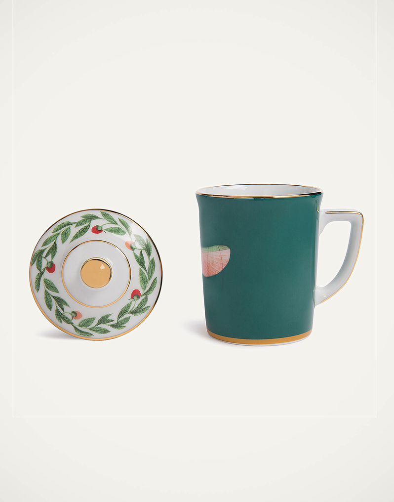 La DoubleJ Lidded Mug La DoubleJ Lidded Mug Libellula DIS0008CER001LIB0003