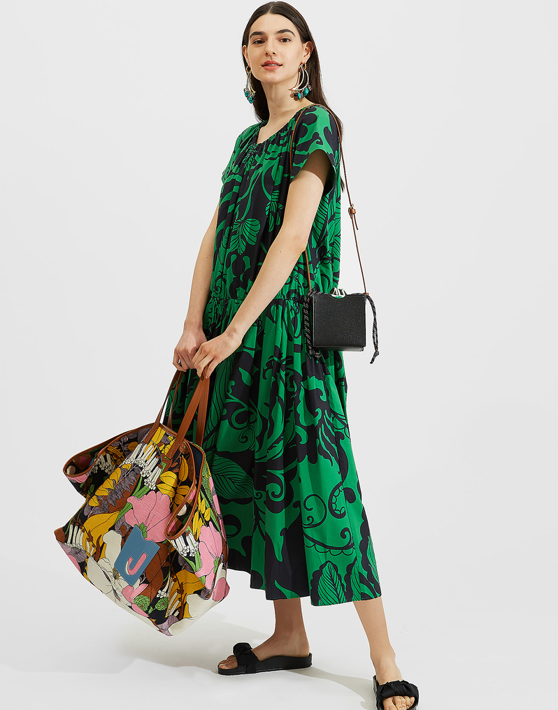 LaDoubleJ Positano Dress LaDoubleJ Positano Dress Marea Verde DRE0149COT001MRE0003