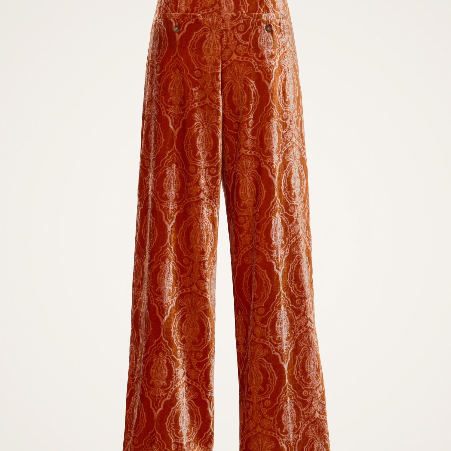 La Doublej Loose Pants In Banquet Orange