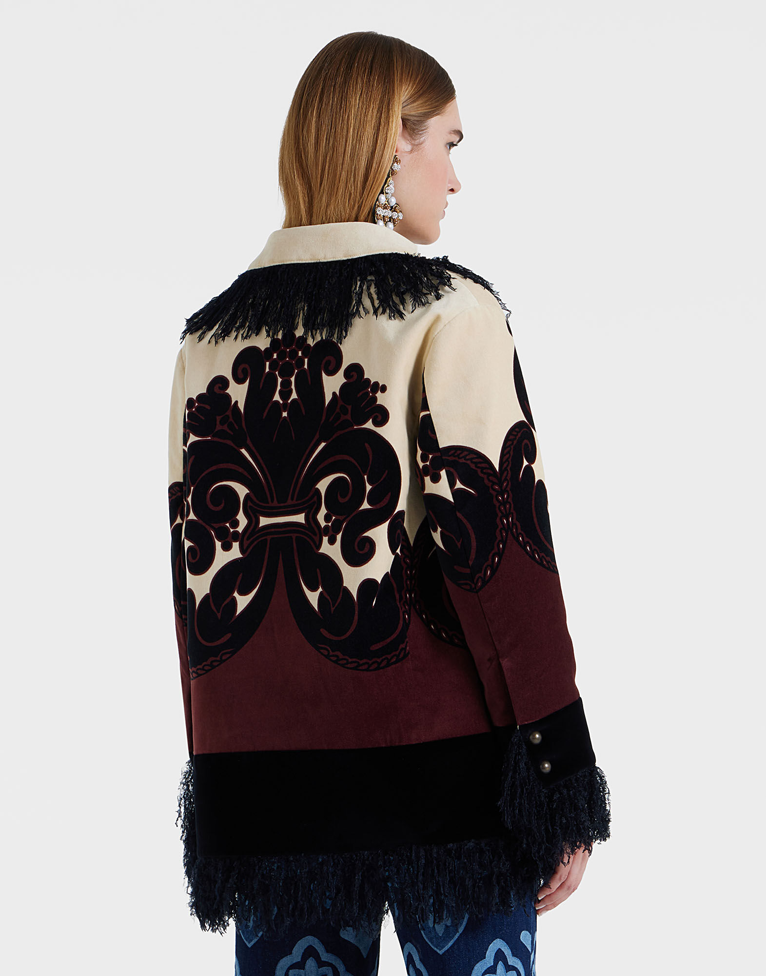 La DoubleJ Bonanza Jacket Corsini Plac&eacute;e Cream JAC0119COT061INI02WH03