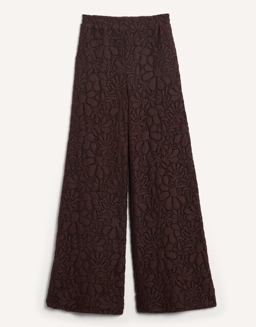 La DoubleJ Lacey Palazzo Pants Solid Chocolate TRO0185LAC003SOLIDBR07