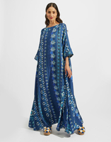 La DoubleJ Muumuu Dress Round Neck La DoubleJ Muumuu Dress Round Neck Costiera DRE0370SIL001COS01BU03