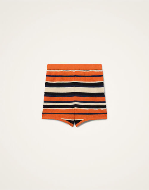 La DoubleJ Veneziana Shorts Multicolor Orange TRO0174KNI154VA375OR02