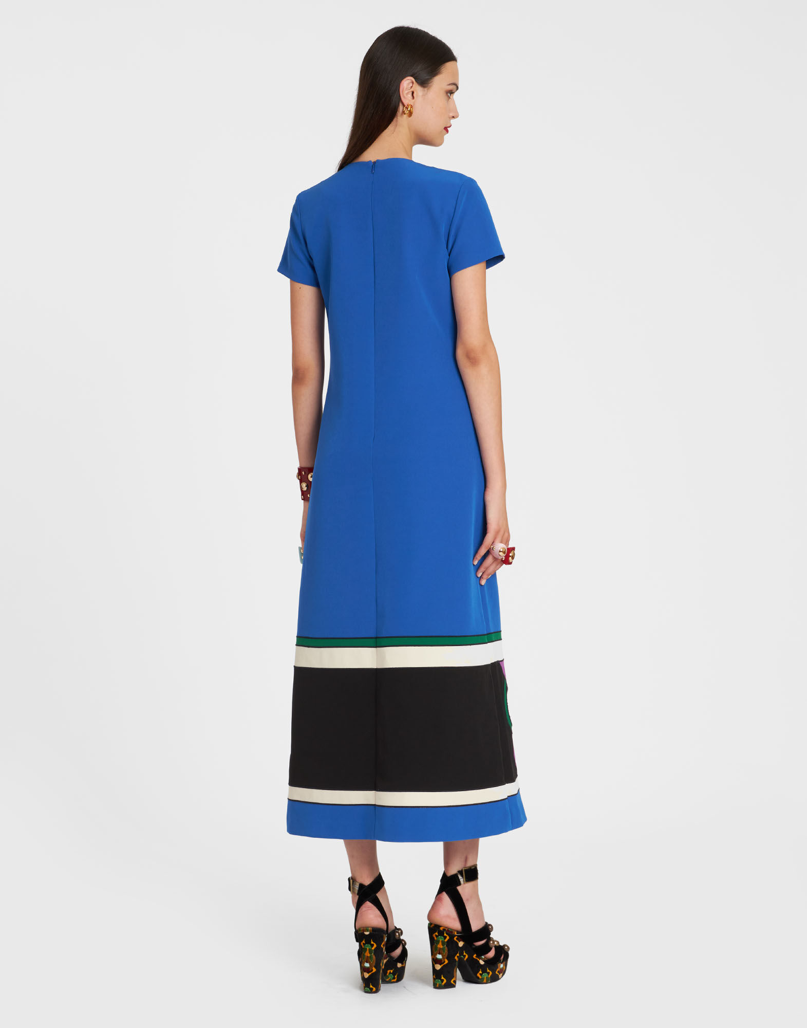 La DoubleJ Super Swing Dress Blue DRE0594CAD003SOLIDBU03