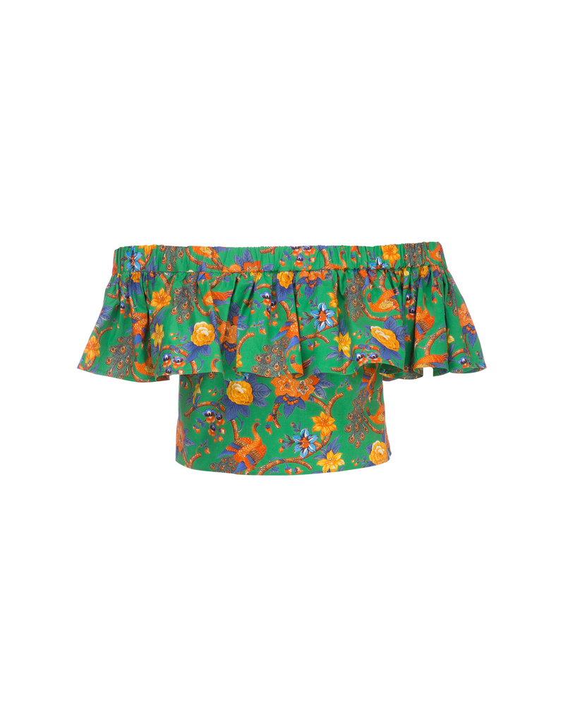 LaDoubleJ Double Love Top LaDoubleJ Double Love Top Pavone Verde SHI0022COT001PAV0003