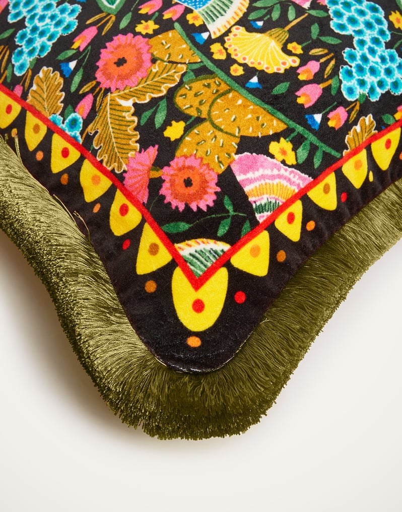 La DoubleJ Velvet Cushion La DoubleJ Velvet Cushion Colombo Black CUS0012COT060COL06BL01