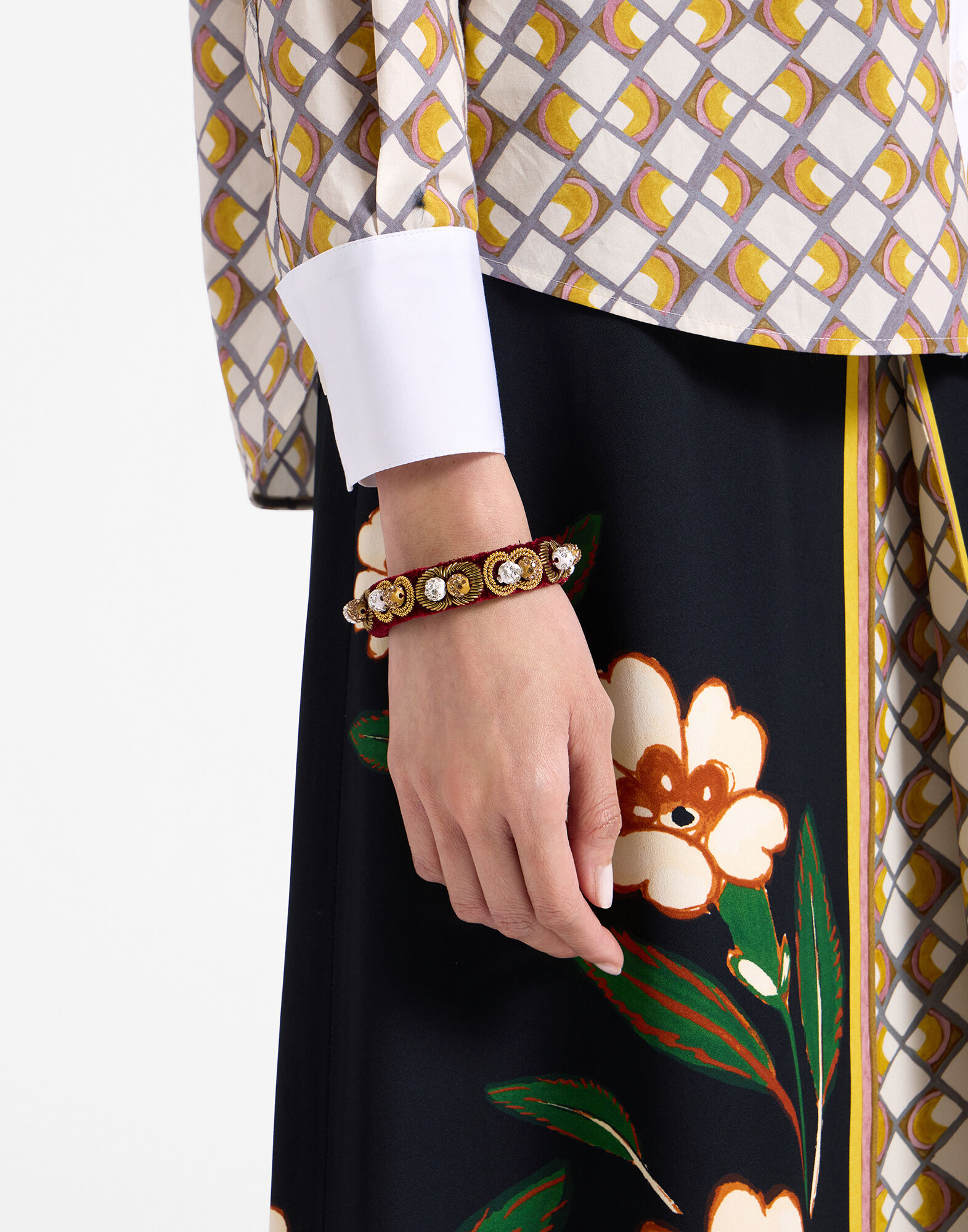 La DoubleJ Tesoro Bracelet Solid Burgundy BAC0010VEL015SOLIDRE02