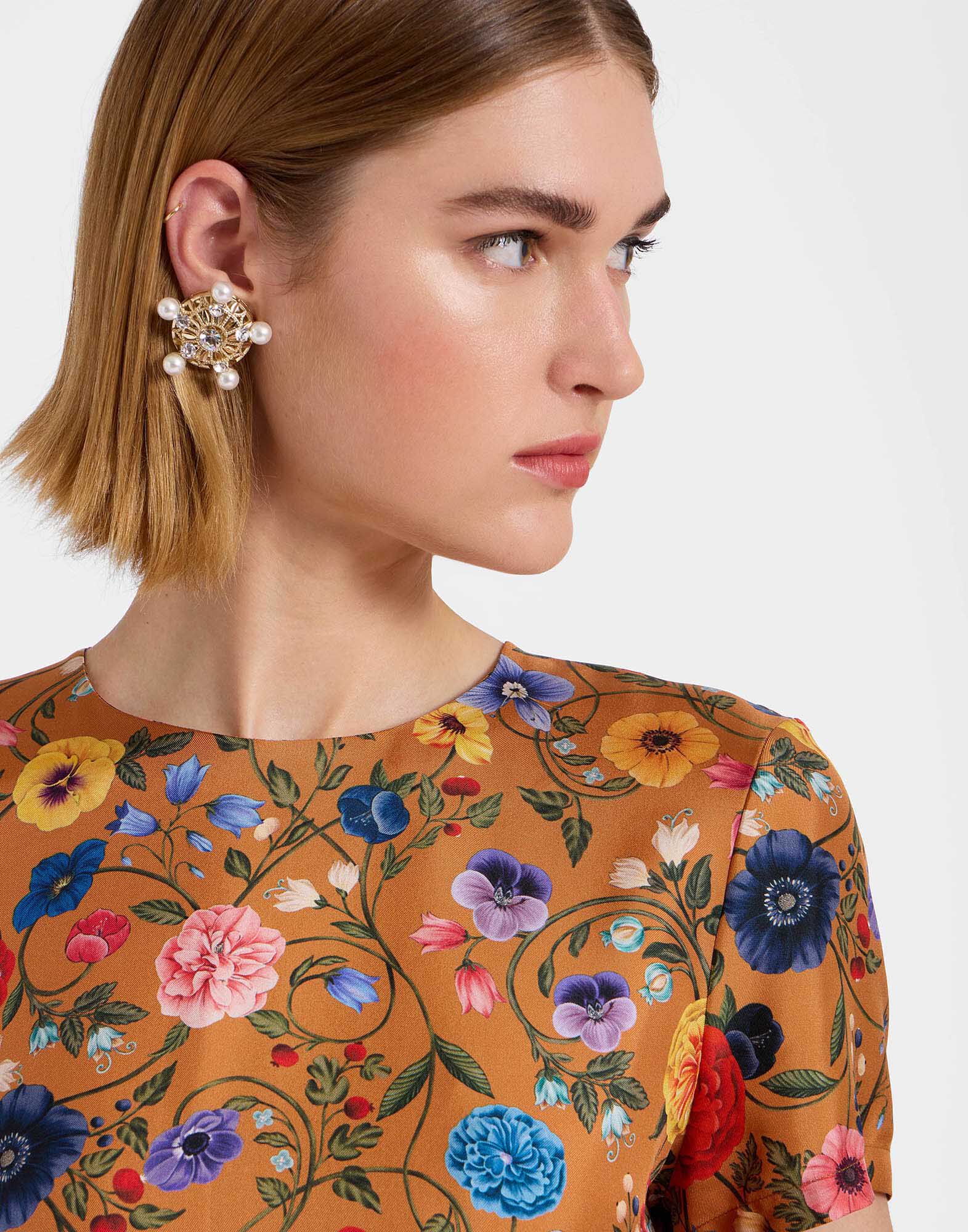 La DoubleJ Swing Dress Botticelli Rust DRE0316SIL001CEL01OR04