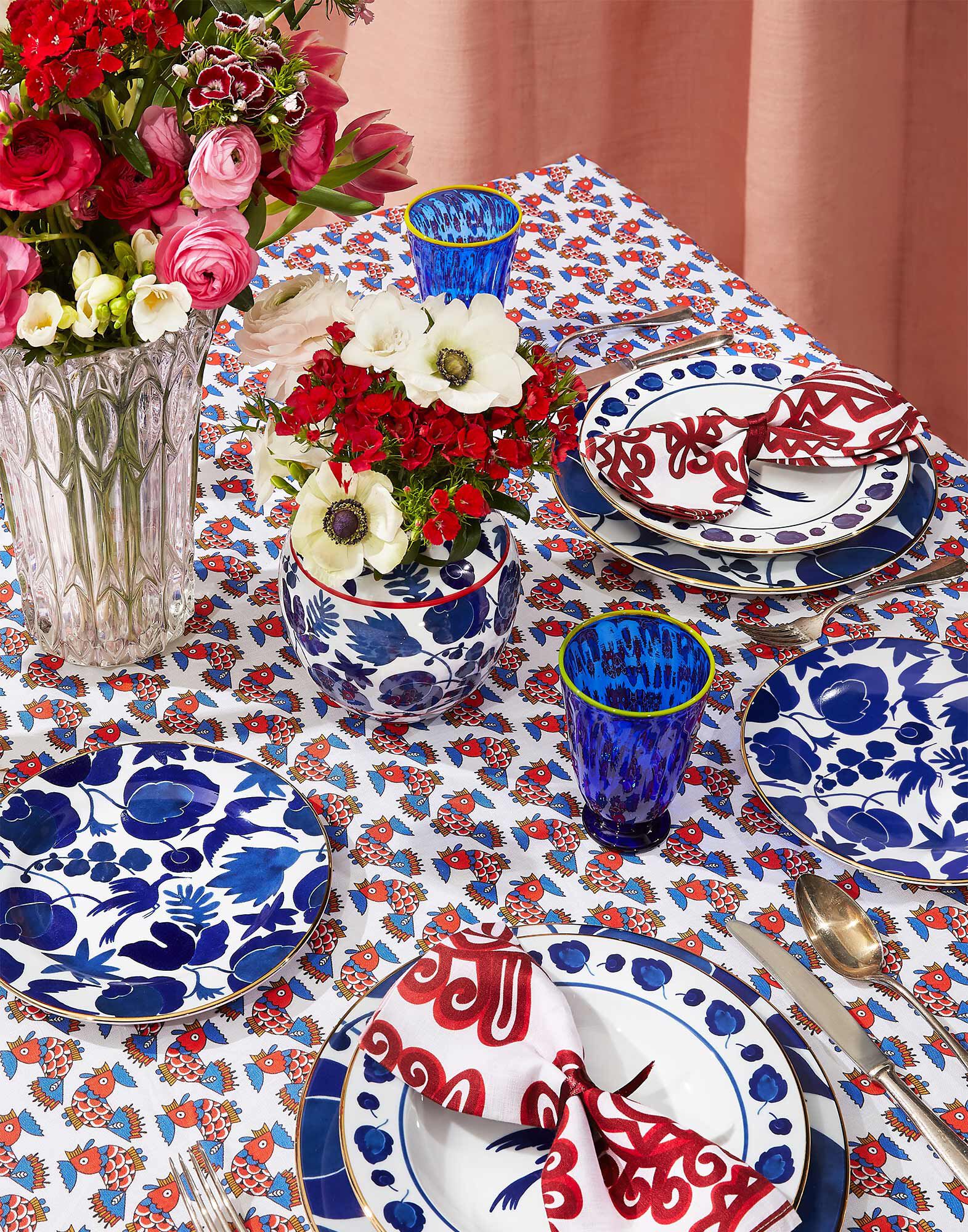 La DoubleJ Rainbow Glass Set of 2 Blue GLA0014MUR001BLU0001