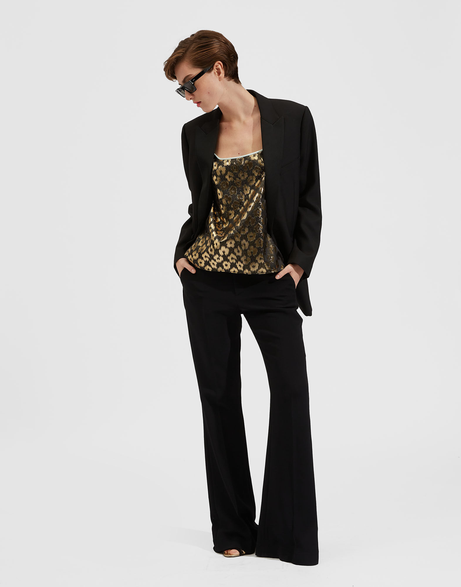 La DoubleJ Twirl Top Leopard Chine' TOP0085JAC041LEC0001