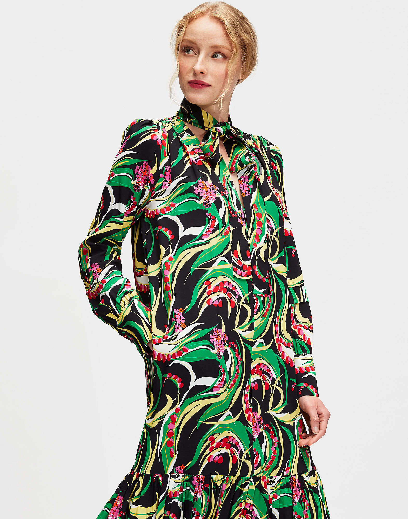 LaDoubleJ Good Witch Dress Windy Flowers DRE0088VIS001WIN0001