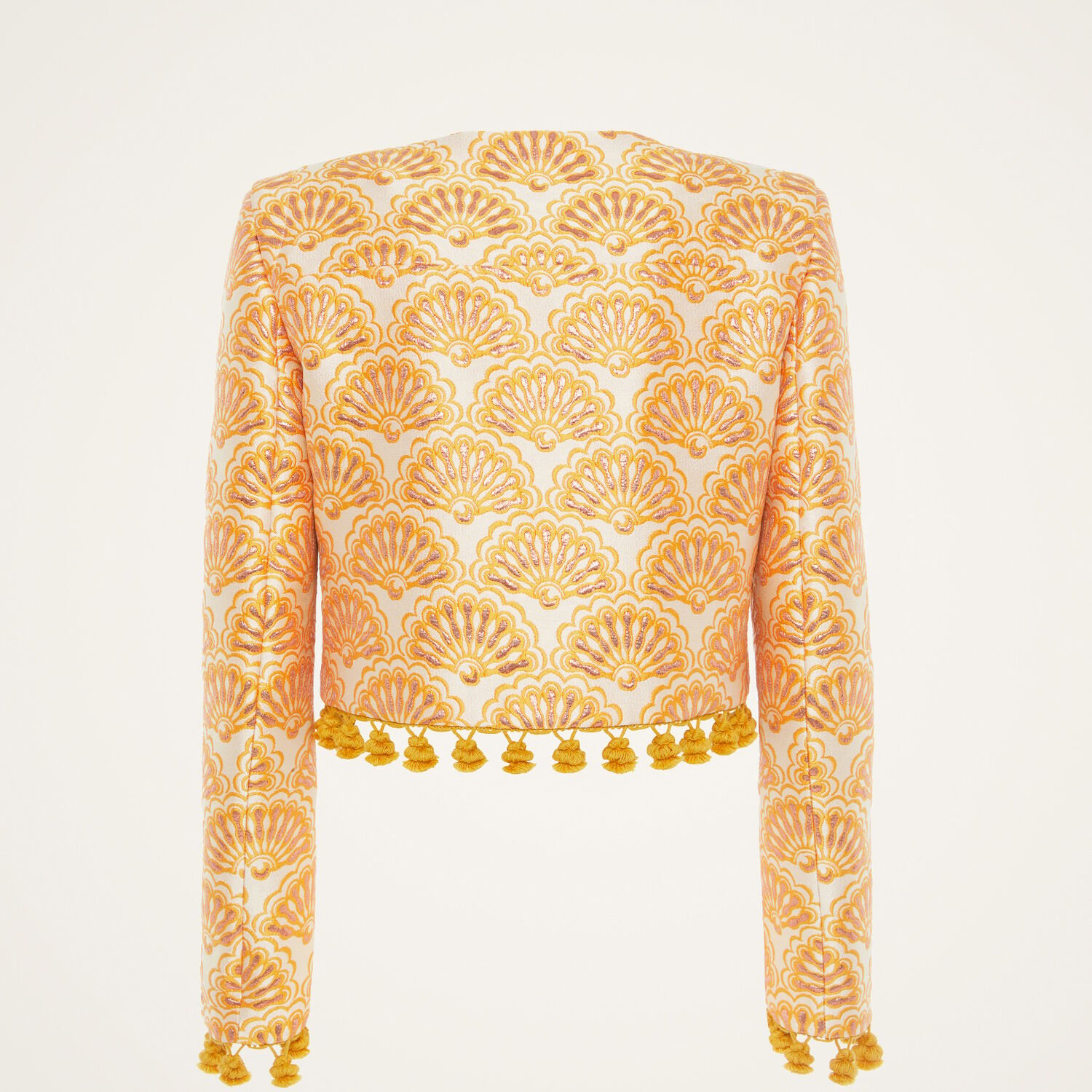 Shop La Doublej Bijoux Jacket In Fans Gold