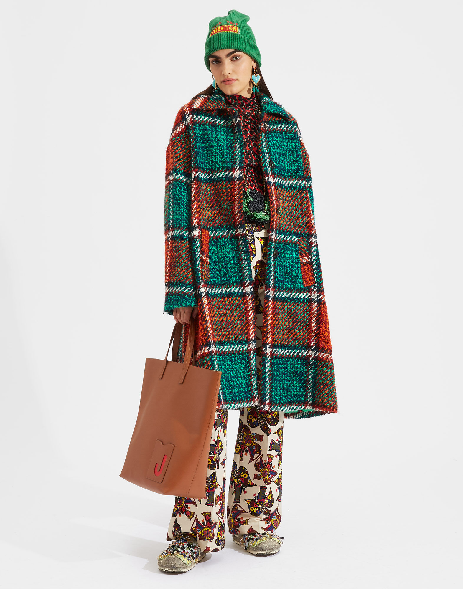 LaDoubleJ Turtleneck Leopard Rosso SHI0030JER003LEO0002