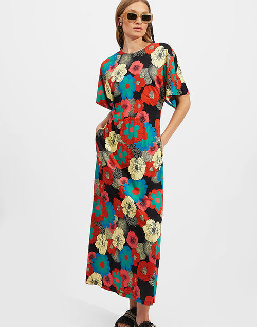 La DoubleJ Goddess Dress Ice Poppy DRE0250JER011ICP0001