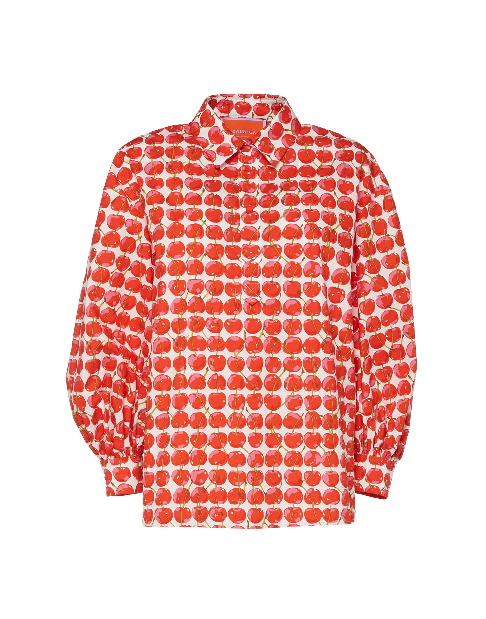 La DoubleJ Poet Shirt White Cherries SHI0055COT001CHY0002