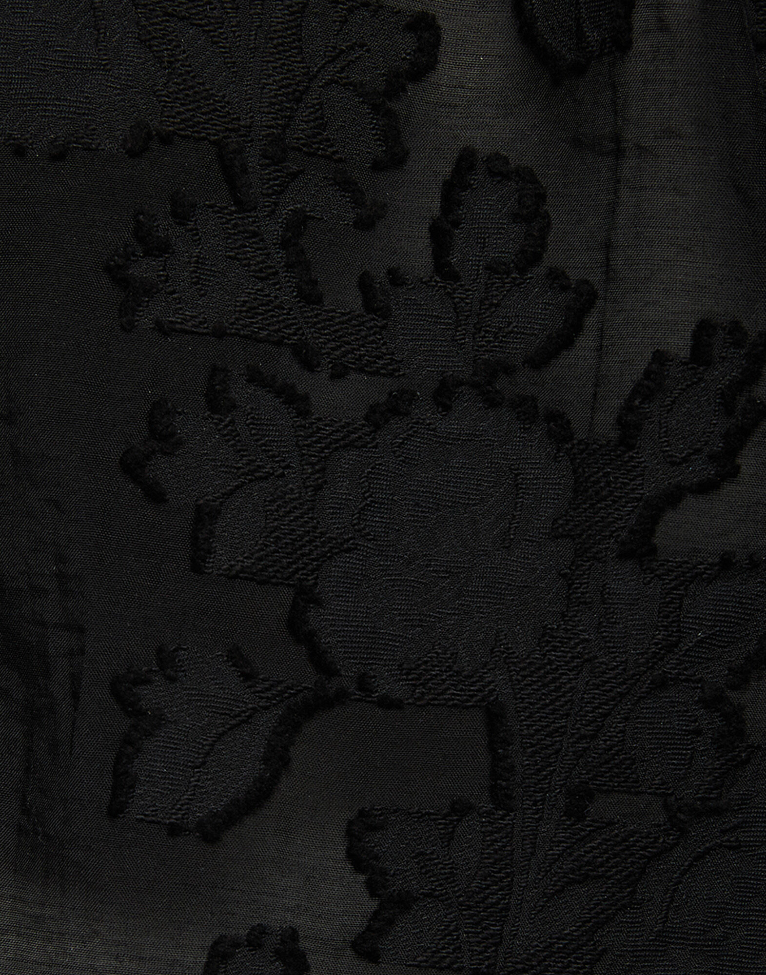 La DoubleJ Pull-Up Shorts Embroidered Begonia Nero TRO0083JCQ044BEG03BL01