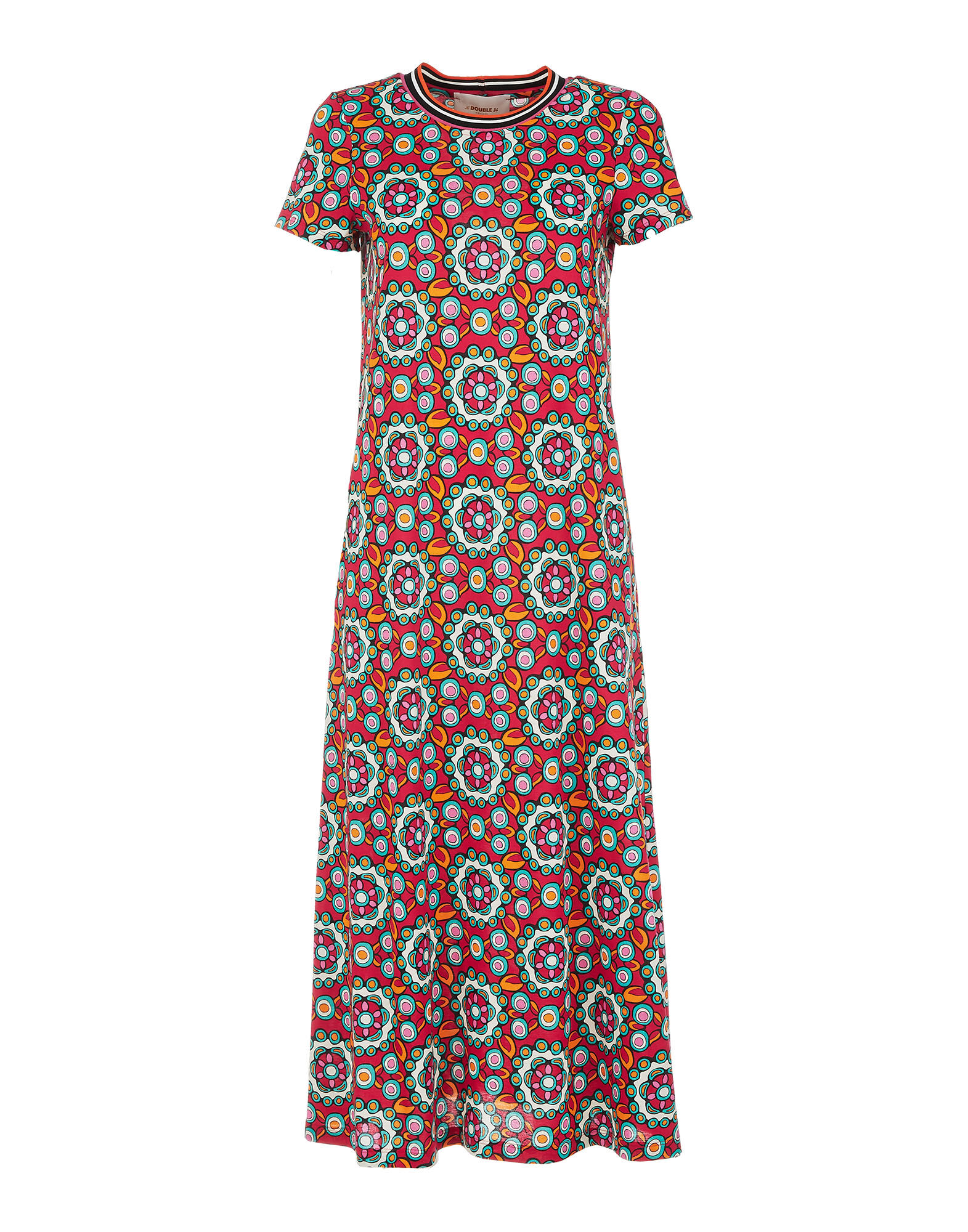 LaDoubleJ Sporty Swing Dress Kaleidoscope Fuxia DRE0247JER002KAL0004