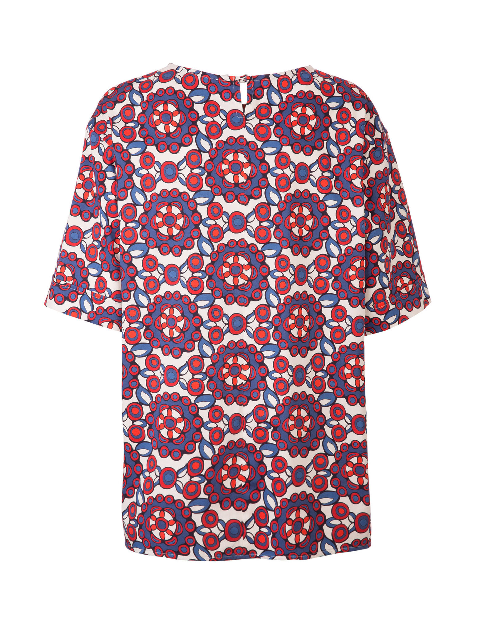 LaDoubleJ Boxy T-Shirt Kaleidoscope Blu SHI0003COT002KAL0003