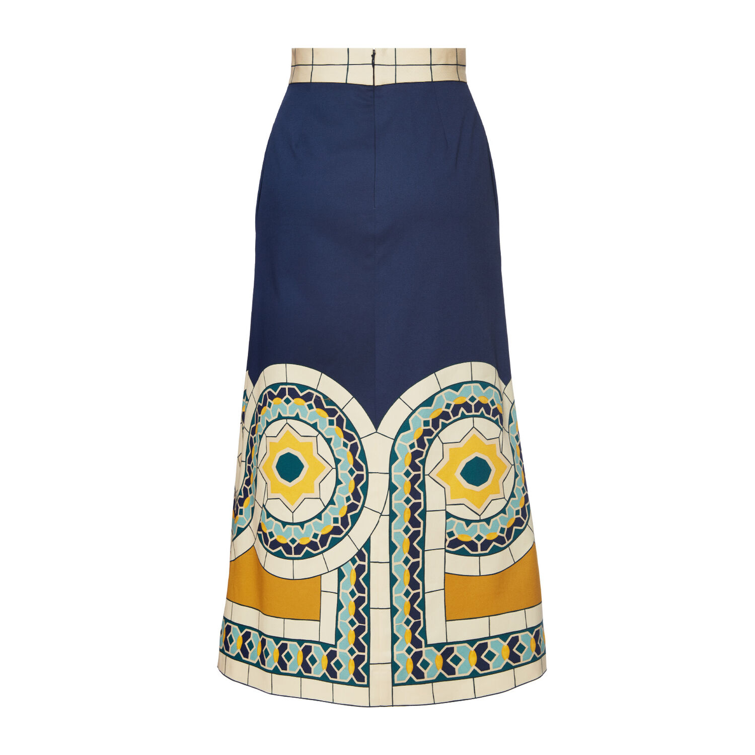 Shop La Doublej Baia Skirt In Mudejar Placée Blue