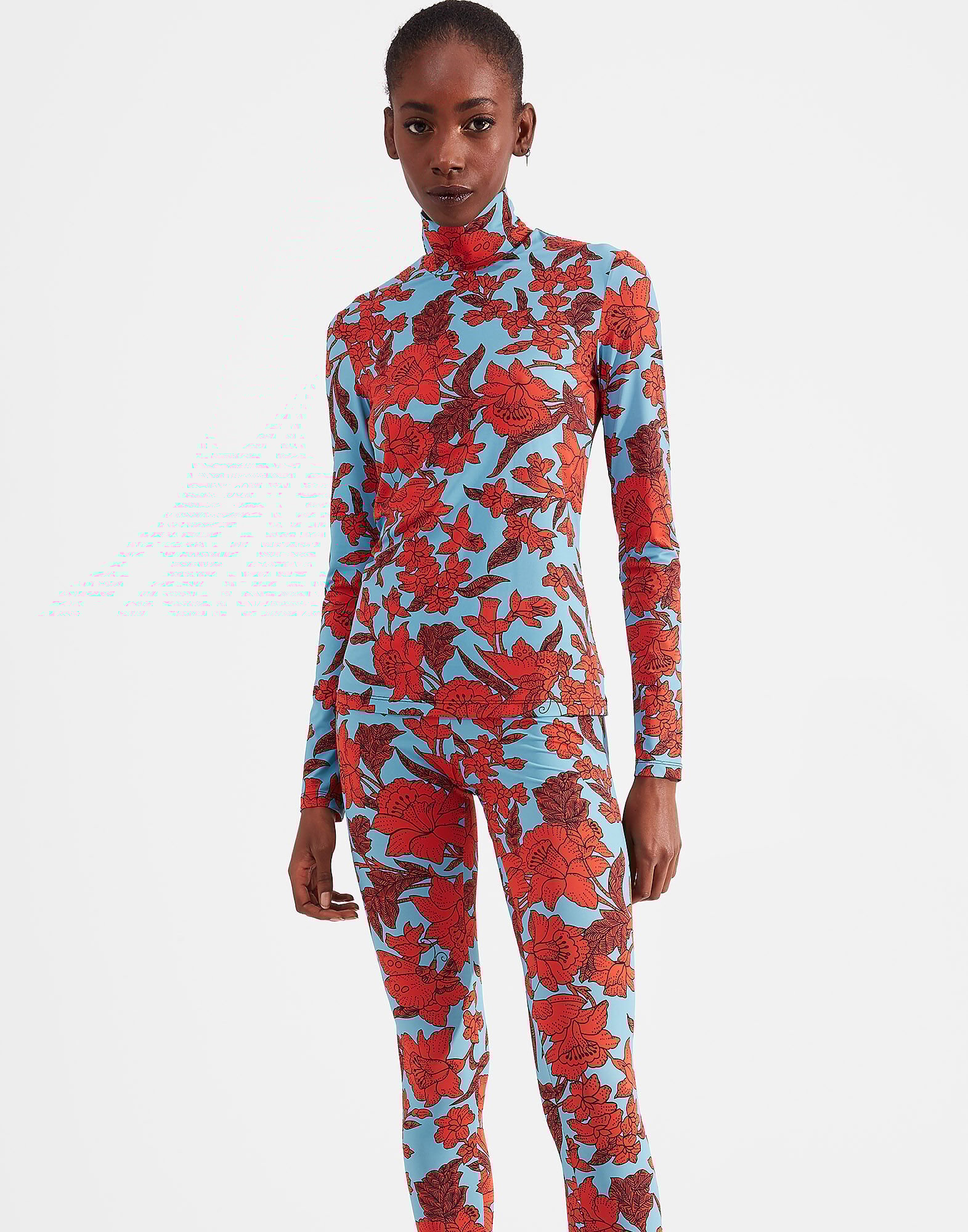 La DoubleJ Turtleneck Lilium Turchese SHI0030JER005LIL0005