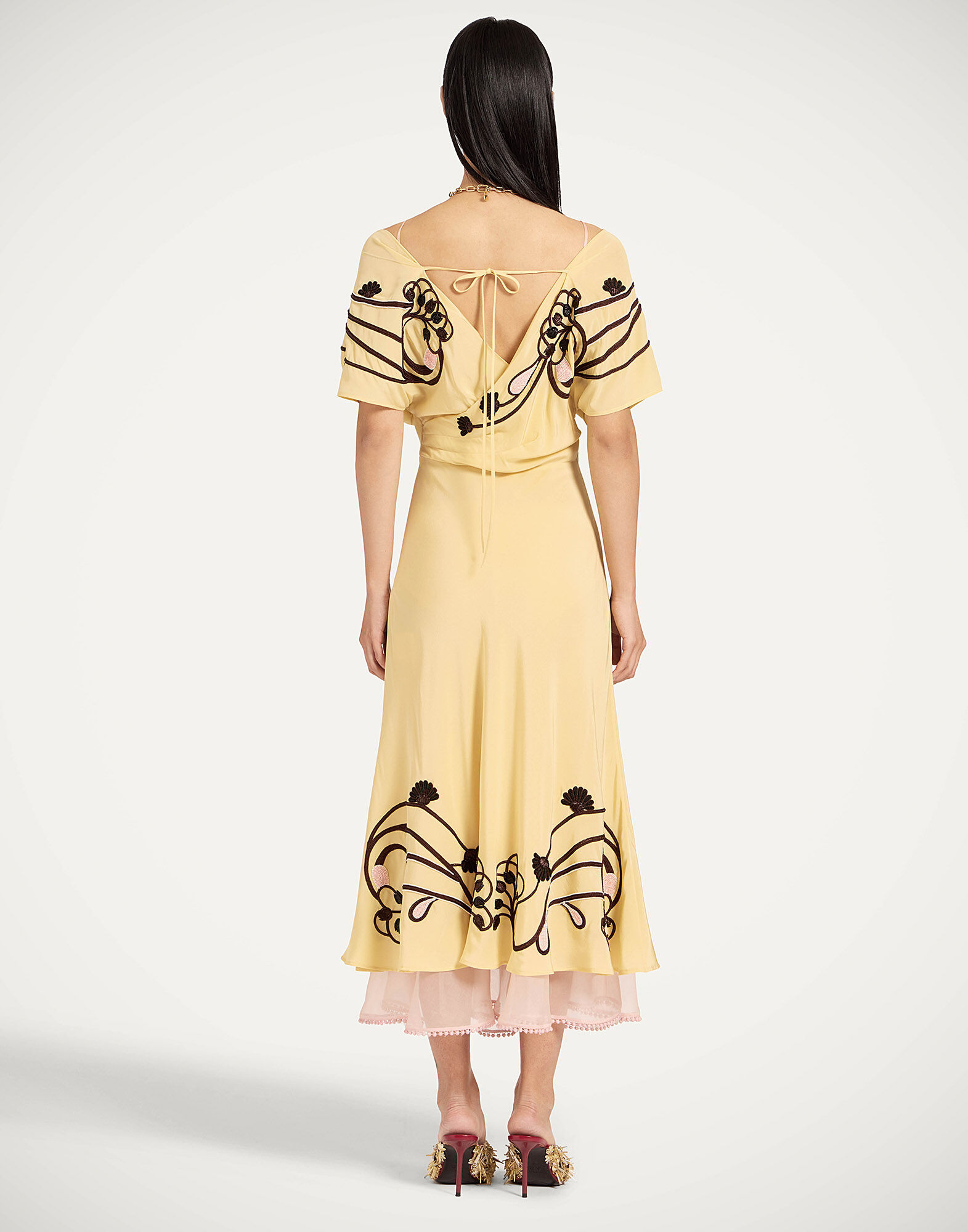 La DoubleJ Foyer Dress Solid Yellow DRE1066CRE001SOLIDYE03