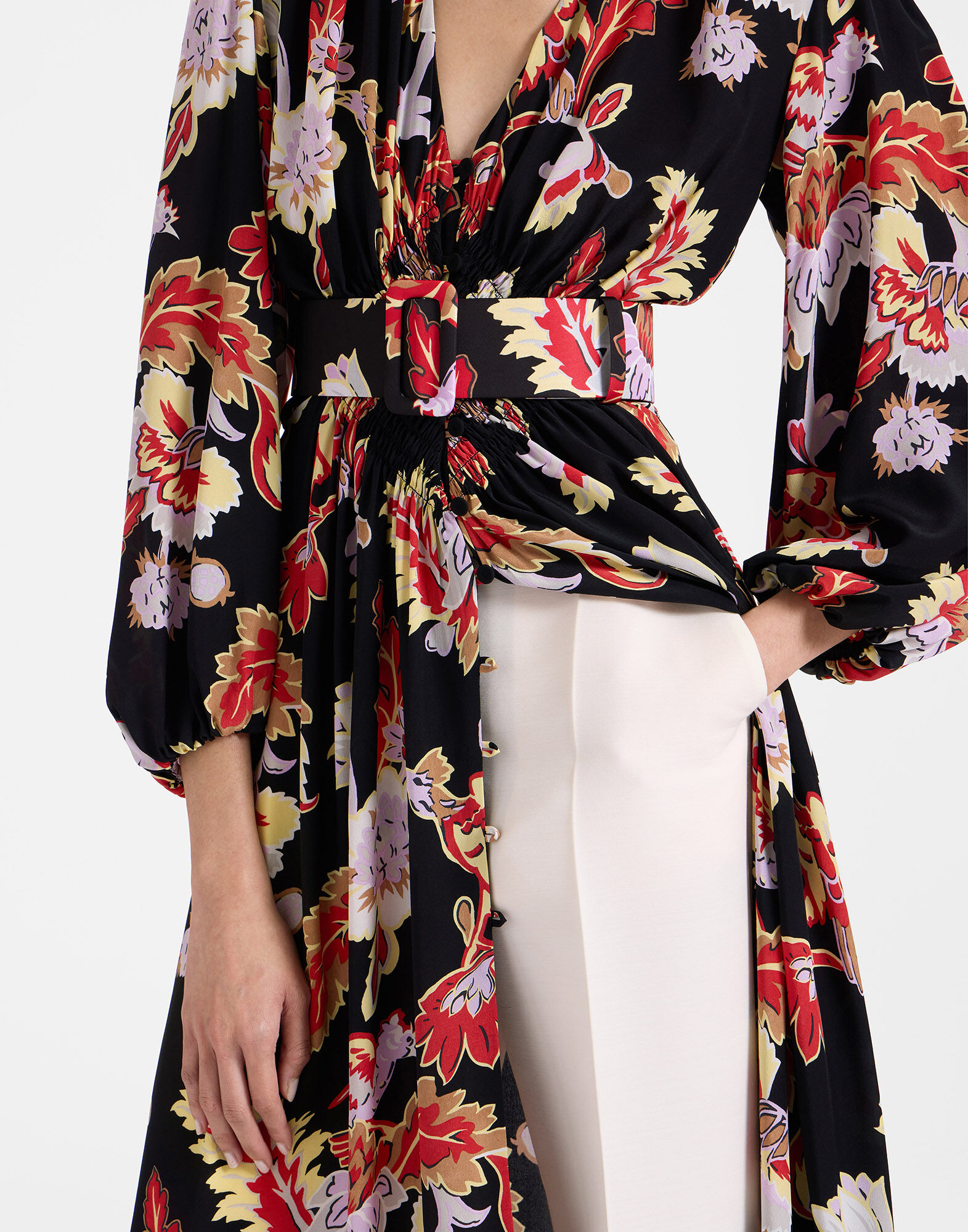 La DoubleJ Medium Belt Lark Black BEL0007FAI004LAR01BL01