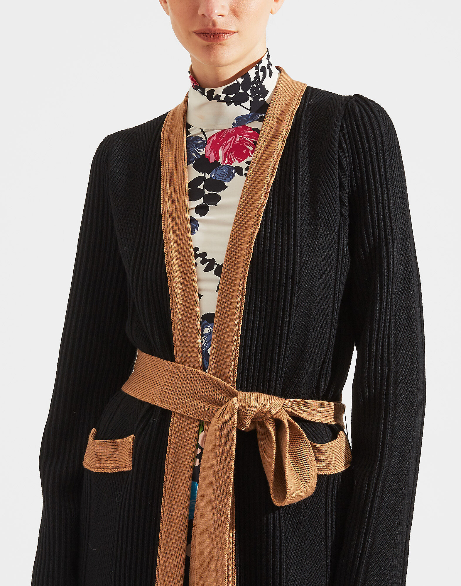 LaDoubleJ Nonna Cardigan Solid Black PUL0034KNI024BLA0001