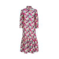 LaDoubleJ Getting my Croissant Dress LaDoubleJ Getting my Croissant Dress Geometrico Rosa DRE0028COT001GEO0002