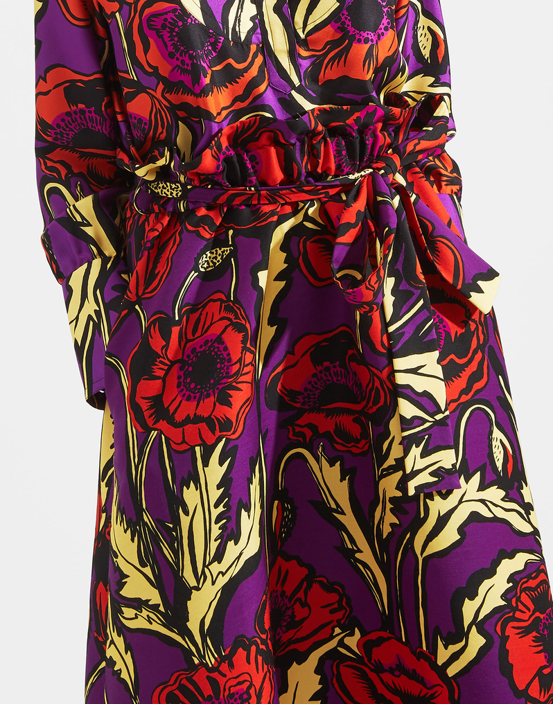 LaDoubleJ Sardegna Skirt LaDoubleJ Sardegna Skirt Big Blooms Viola SKI0043CAD001PFI0004
