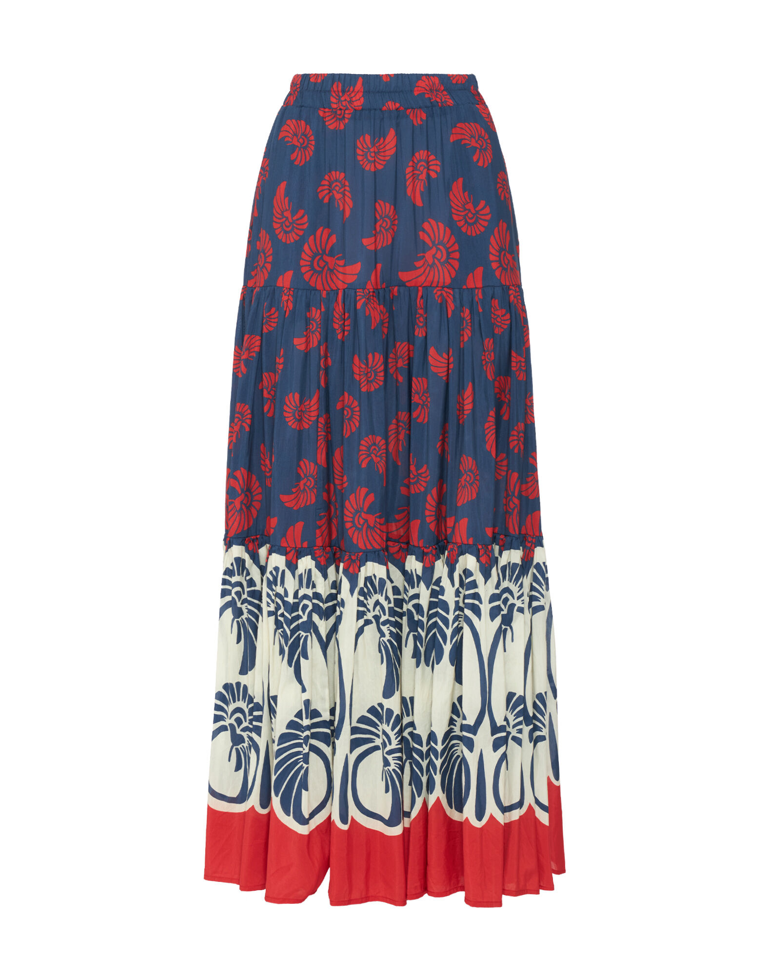La DoubleJ Big Skirt Palmetto Plac&eacute;e SKI0001SIL010PIG01BU06