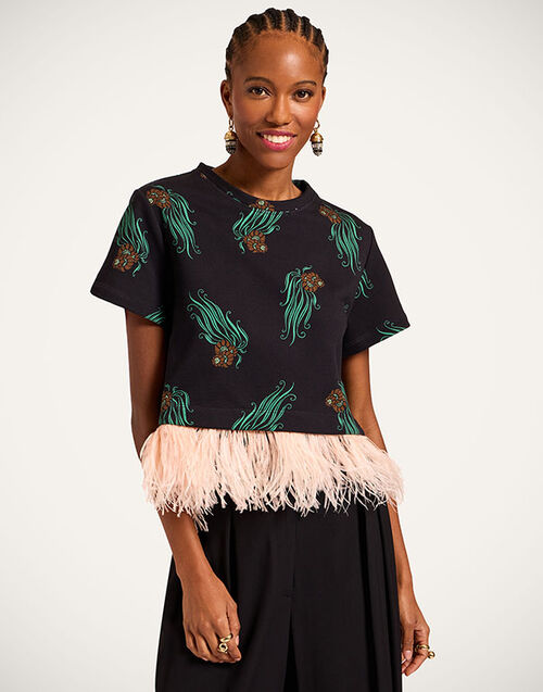 La DoubleJ La Scala Tee Lemuria Black TSH0026JER039LEM01BL01