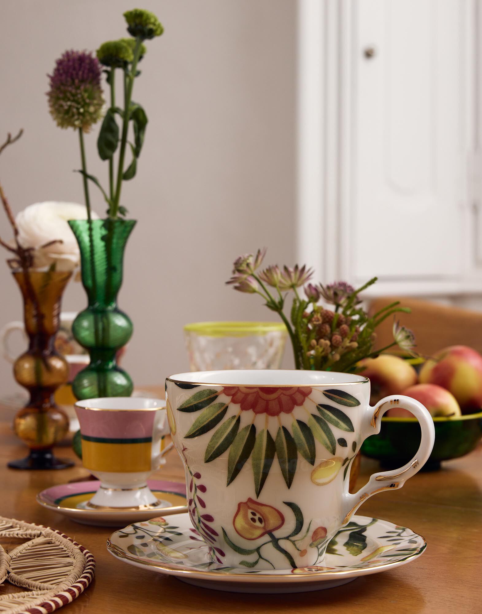 Big Mama Cup & Saucer in Eden - Homeware | La DoubleJ