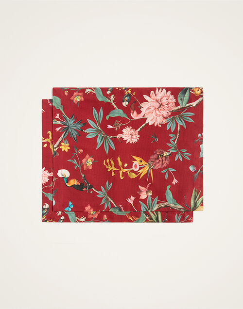 La DoubleJ Placemats Set Of 2 Fantastic Creatures Bordeaux PMT0026COT073FCR01RE02