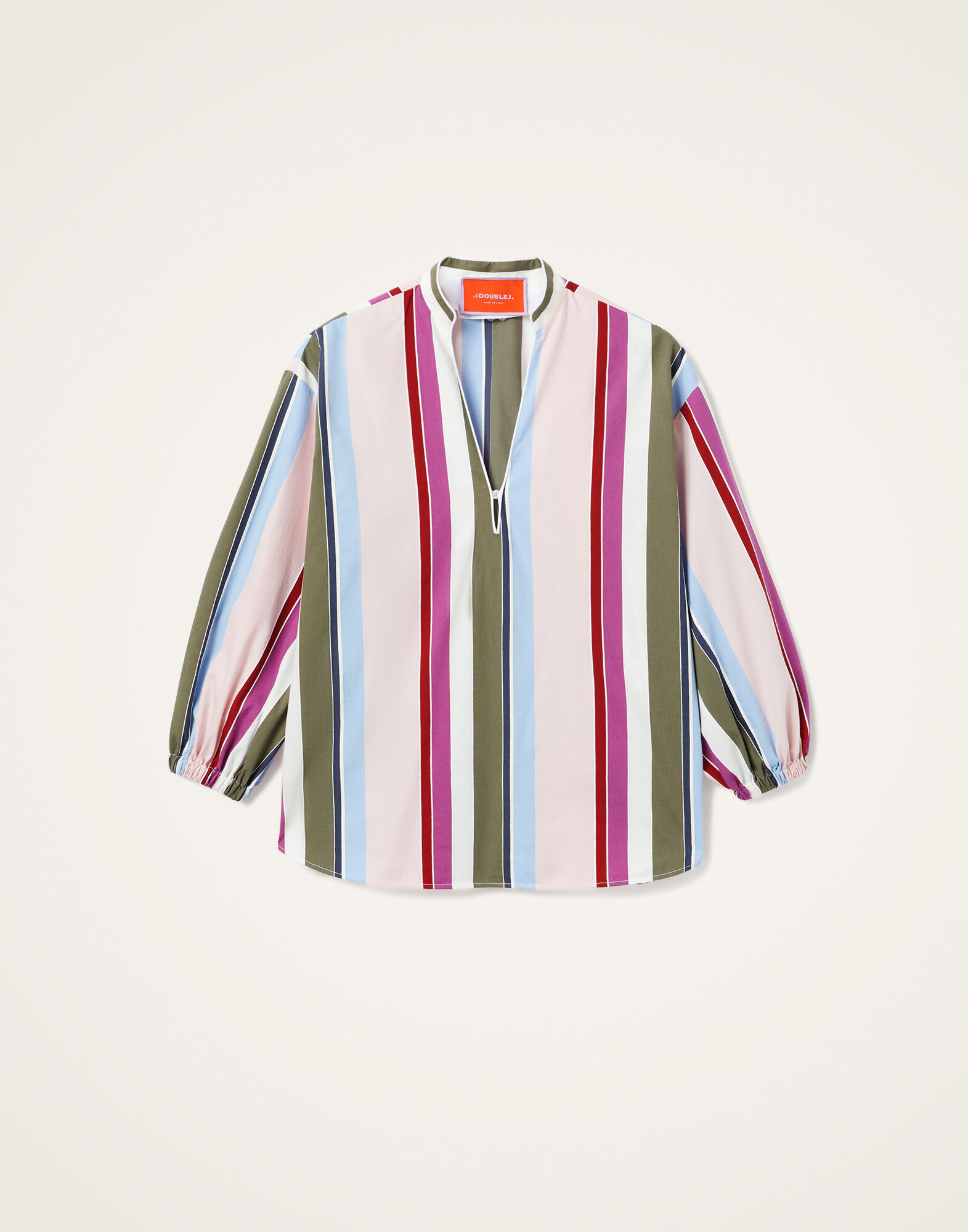 La DoubleJ Jackie Shirt Stripes Multicolor Pink SHI0093COT078CLB22PI01