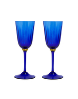 La DoubleJ Wine Glasses Set Of 2 Blue GLA0020MUR001BLU0001
