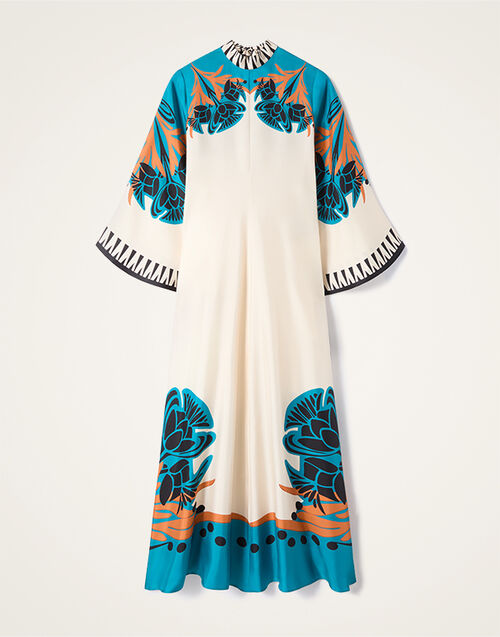 La DoubleJ Magnifico Dress Florence Plac&eacute;e Ivory DRE0232SIL006FLO02WH04