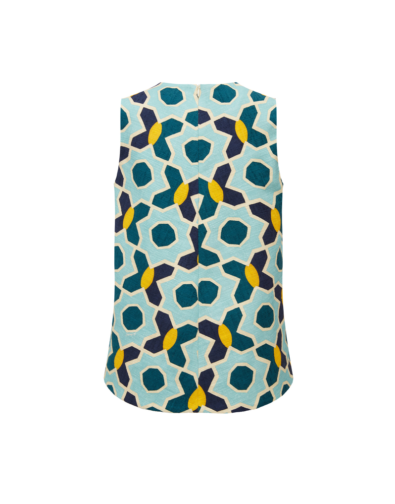 La DoubleJ La Scala Top La DoubleJ La Scala Top Plaza Light Blue TOP0016COT005PLA01BU01