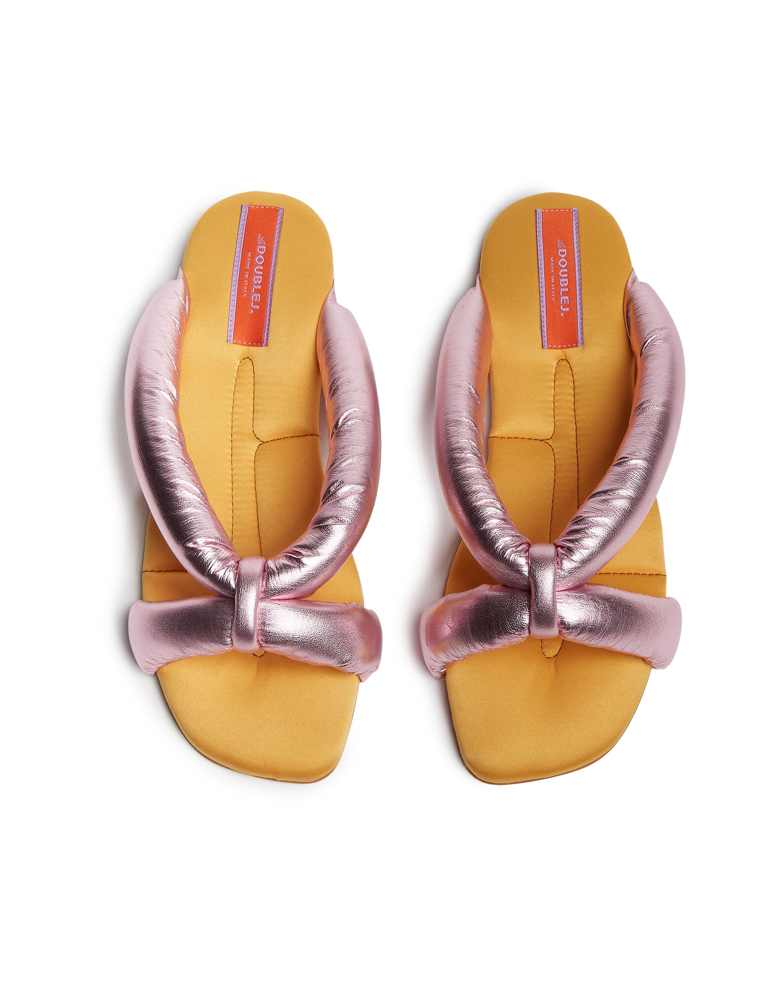 La DoubleJ Precious Slides Solid Yellow SHO0027FUR001YEL0005