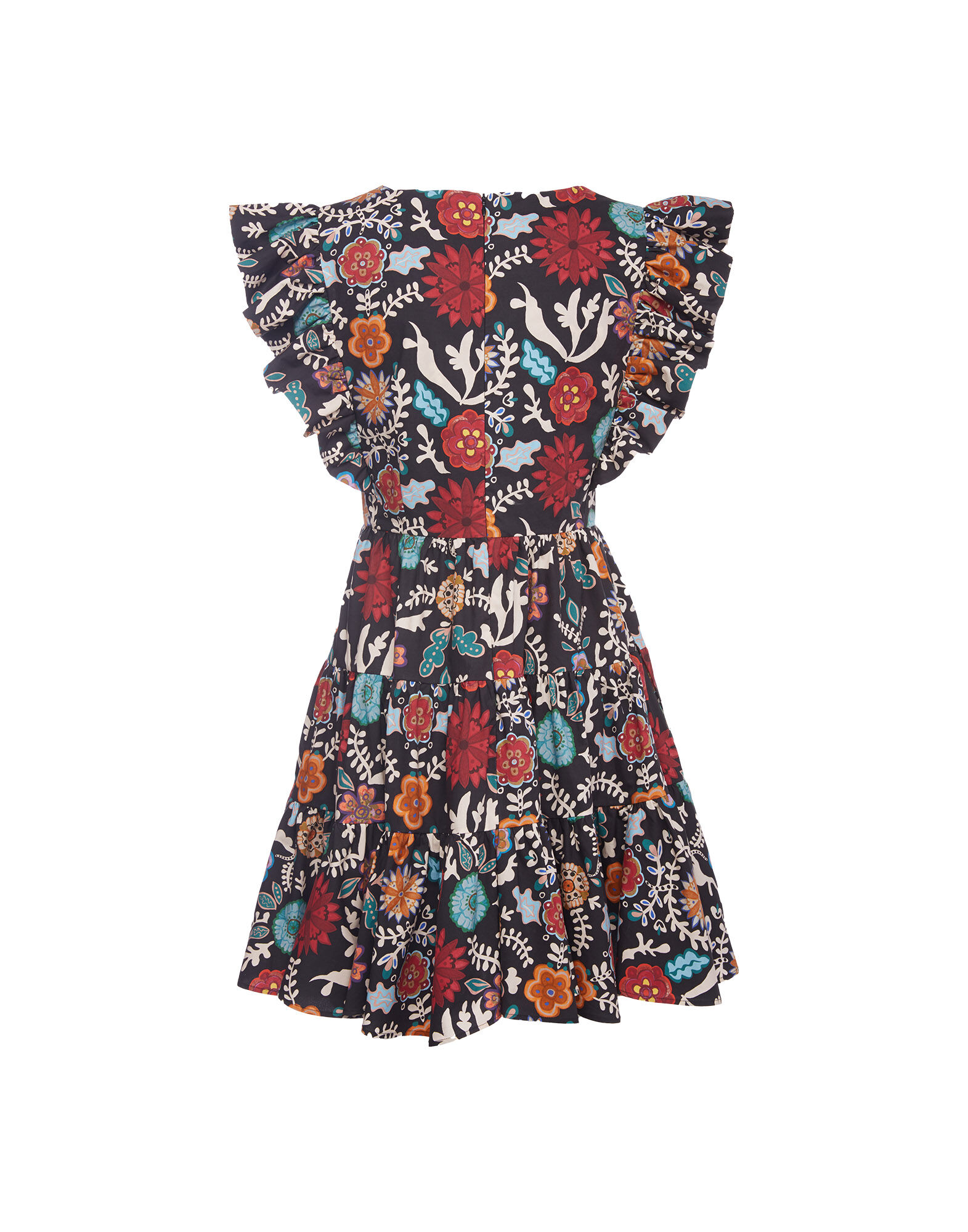 LaDoubleJ Honeybun Dress Fire Flower DRE0240COT001FIR0001