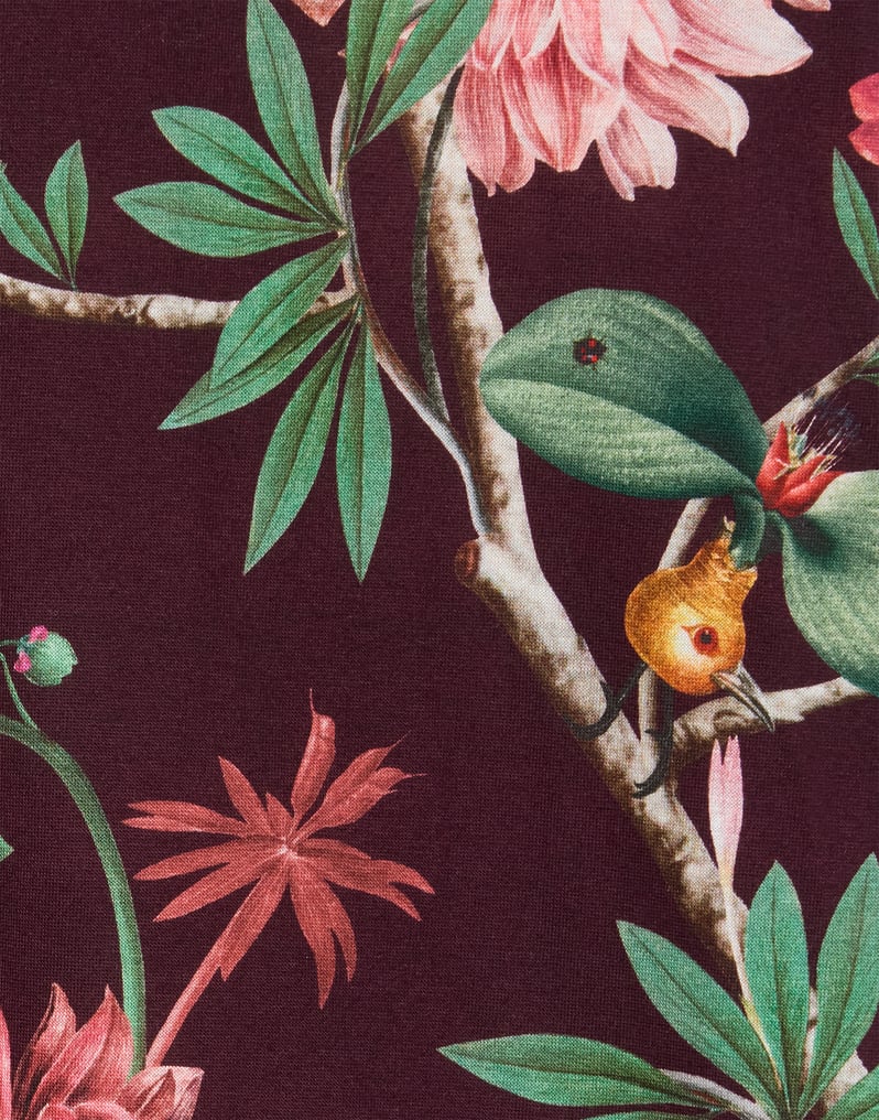 La DoubleJ Sporty Swing Dress La DoubleJ Sporty Swing Dress Zooflora Burgundy DRE0247JER002ZOF02RE02