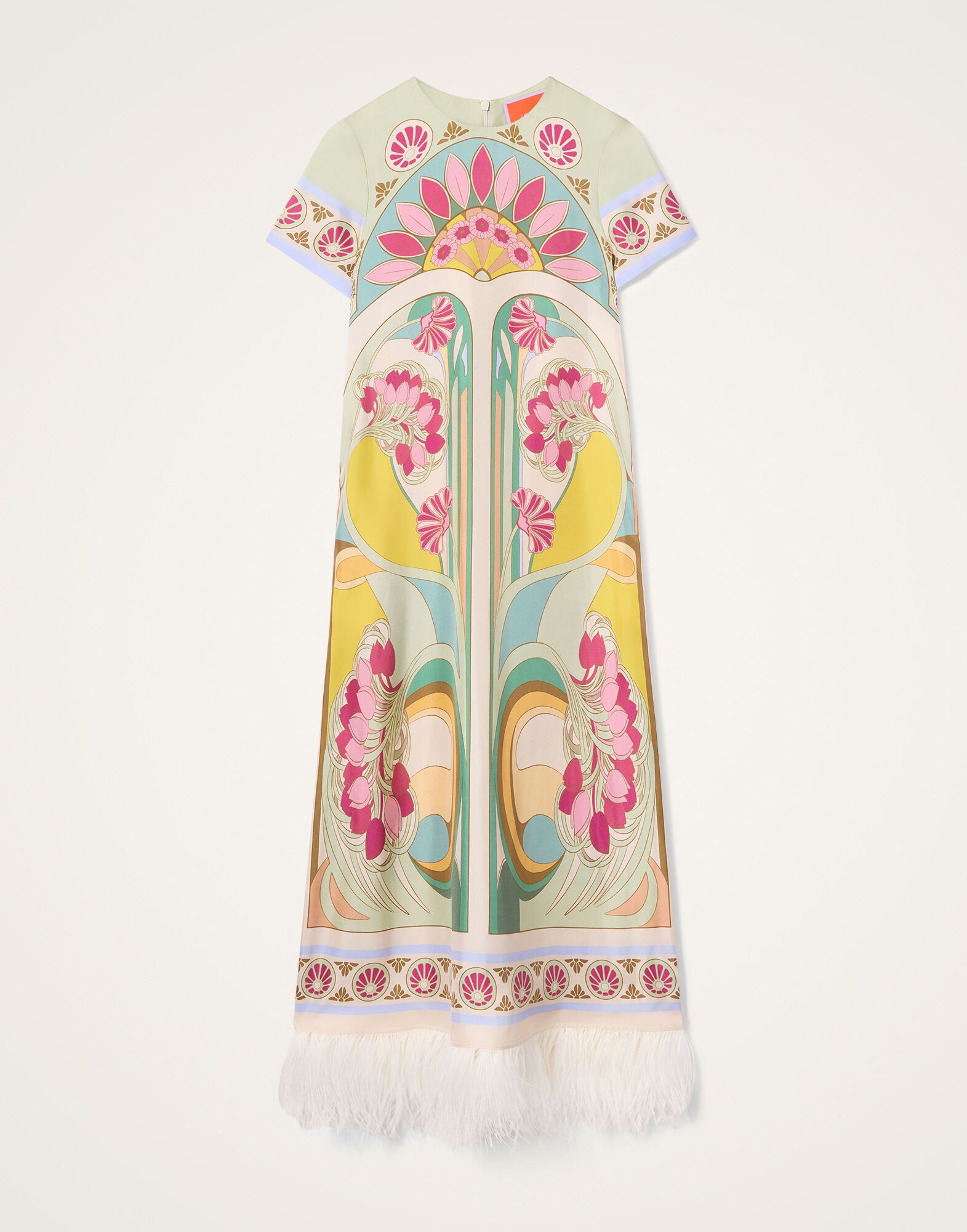 La DoubleJ Swing Dress Tulip Plac&eacute;e Green DRE0864SIL026TUL07GR02