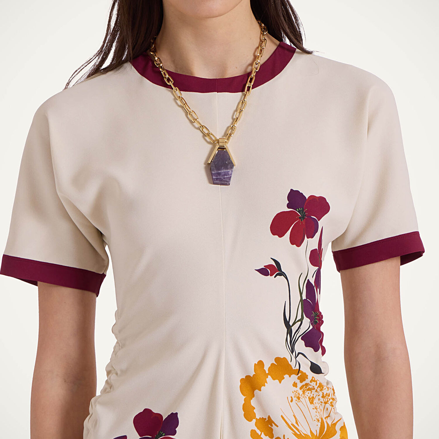 La Doublej Angelica Dress In Corsage Placée Ivory