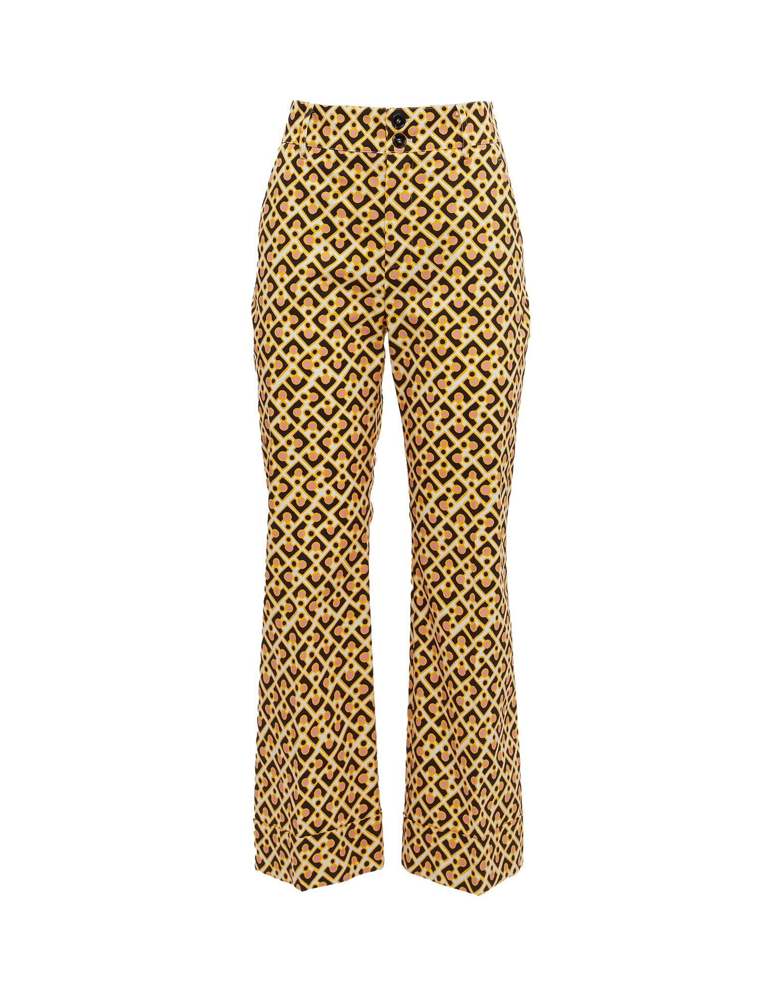 La DoubleJ Hendrix Pants Puzzle Rosa TRO0014COT006PUZ0002