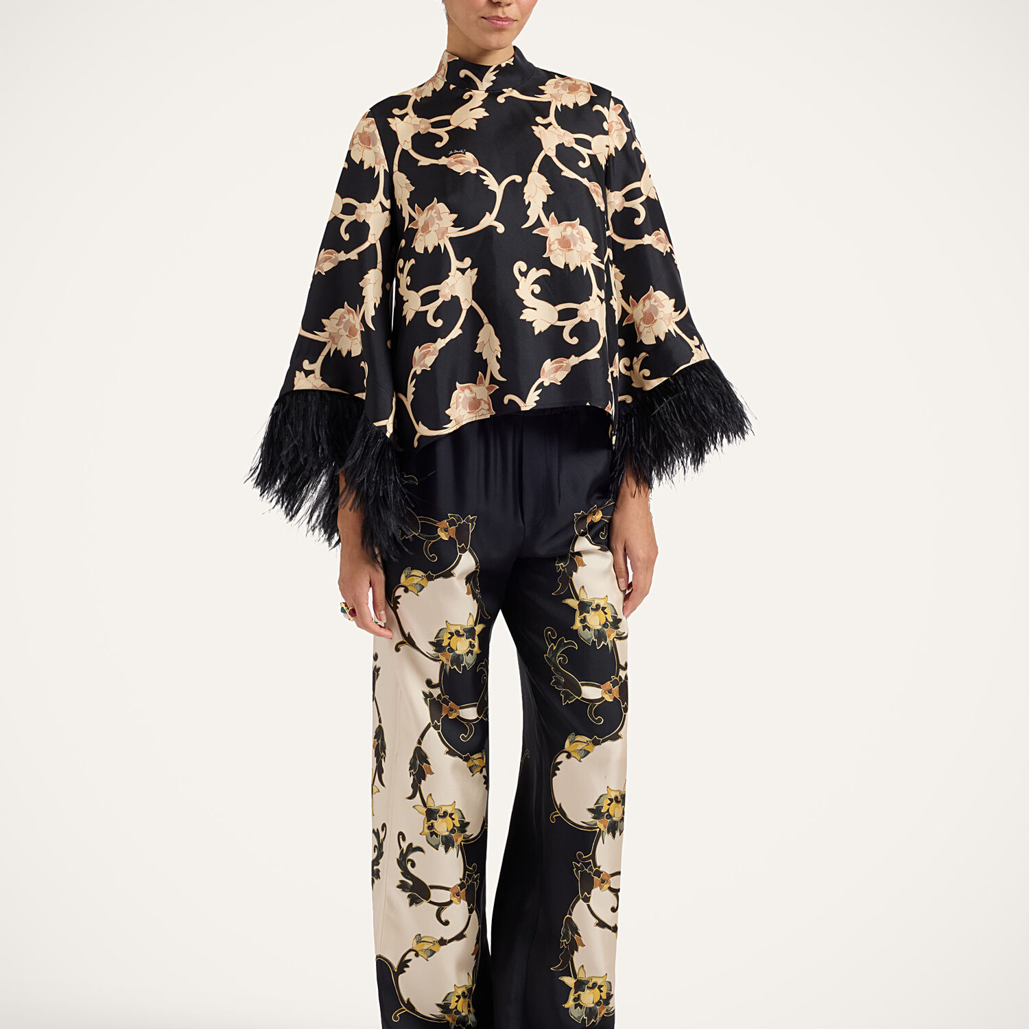La Doublej Club Pants In Buttercup Placée Black