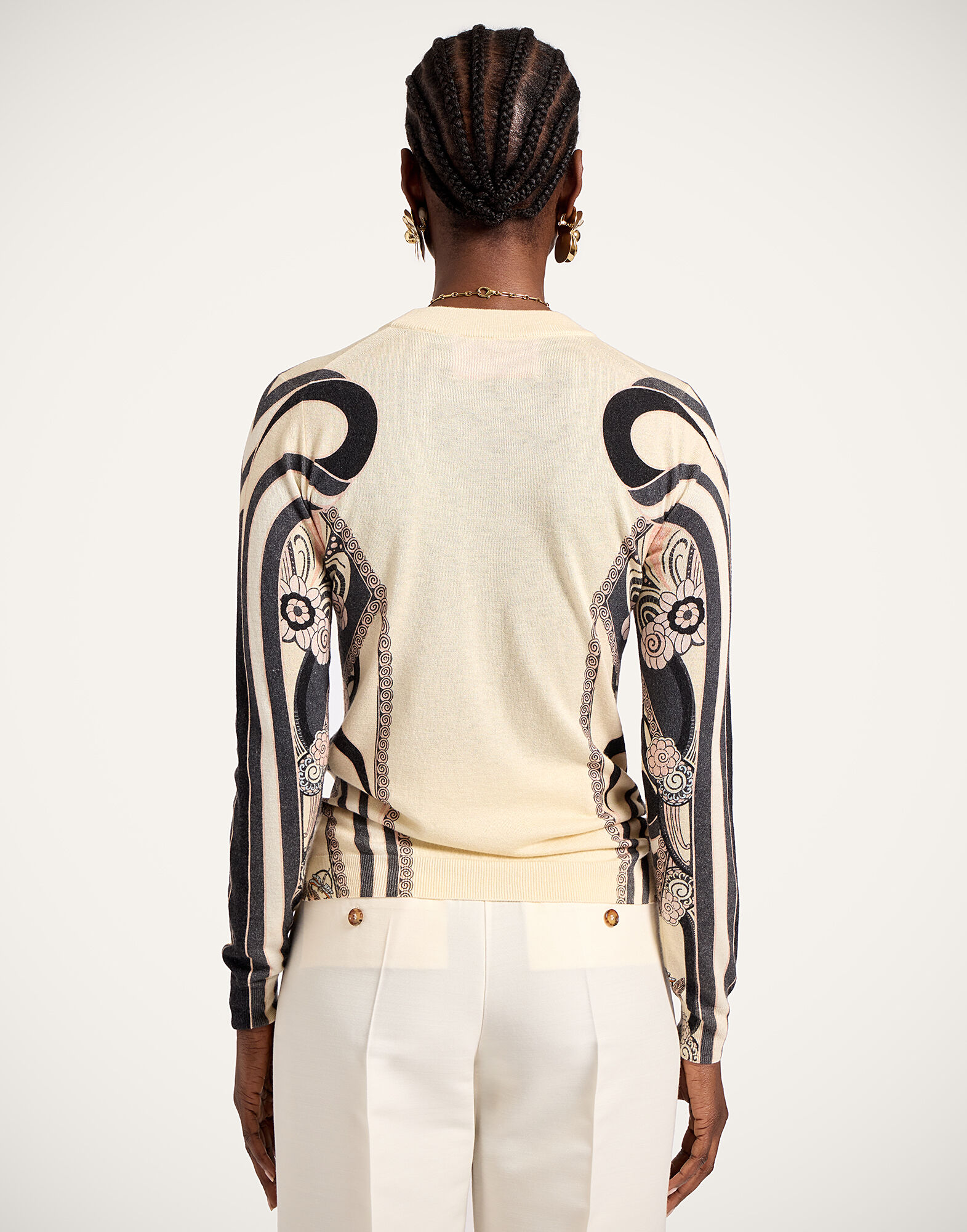 La DoubleJ Silky Crew Neck Ambrosia Plac&eacute;e Pale Pink PUL0305KNI172VA485PI02