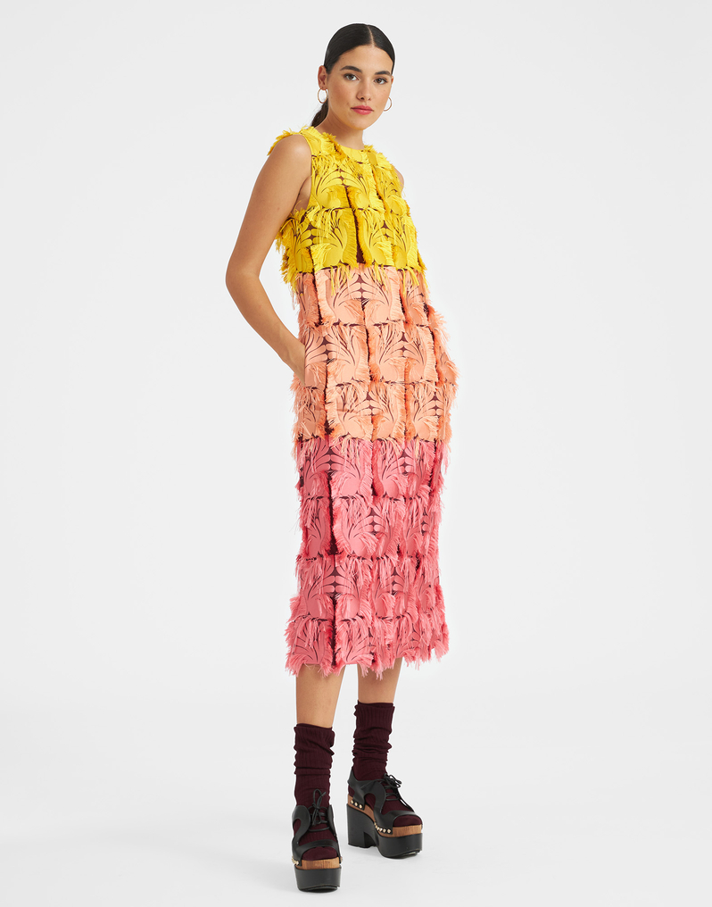 La DoubleJ Column Dress La DoubleJ Column Dress Jacquard Multicolor DRE0389JAC031MUL0046