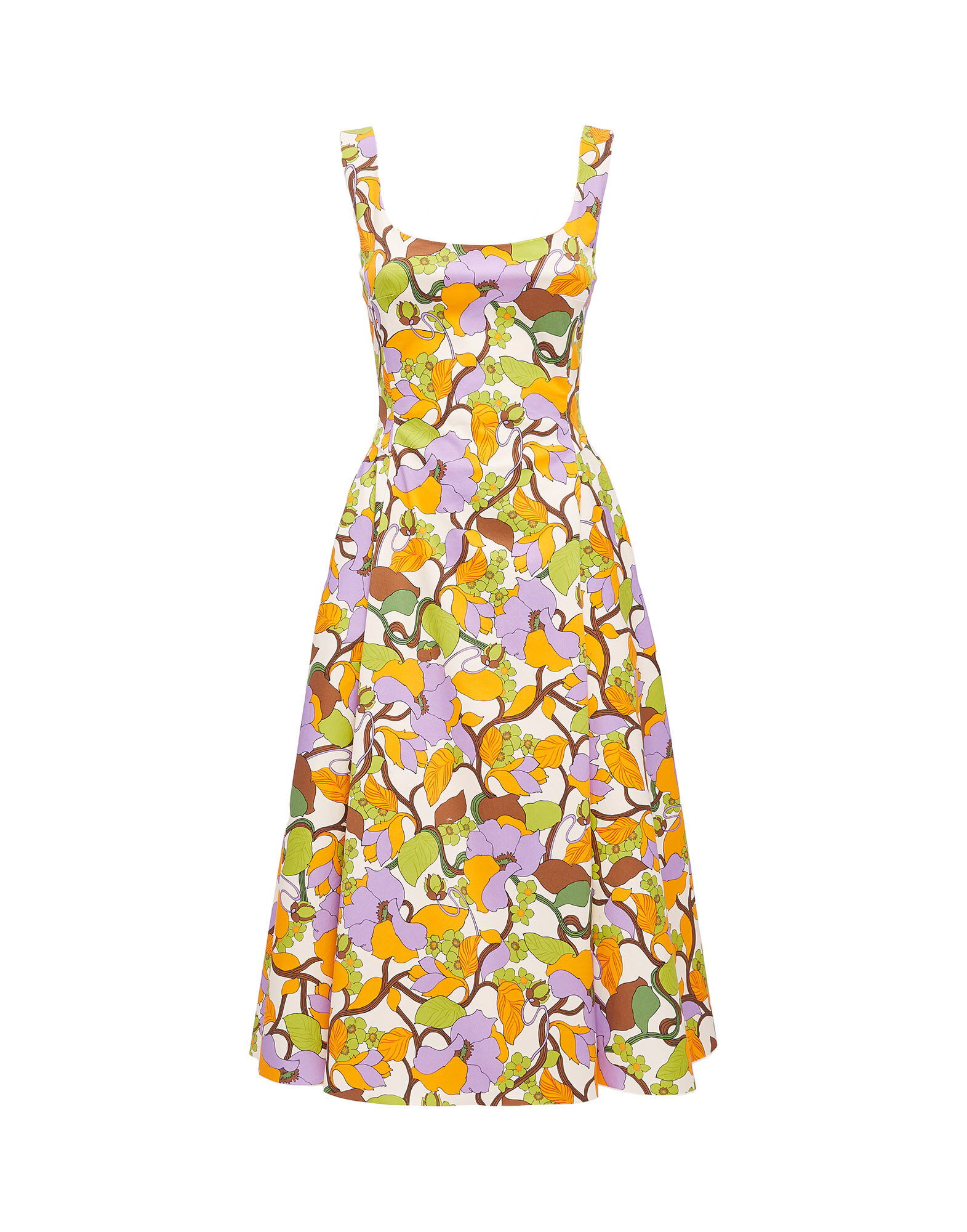 La DoubleJ Sophia Dress Vines Bianco DRE0437COT006VIN0002